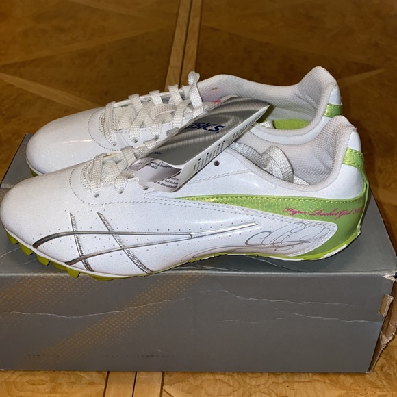 NEW!! ASICS Hyper Rocket Girl 4 Sprint Track & Field Spike Shoes Size 5 - Picture 5 of 8